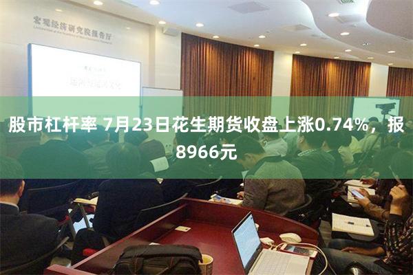 股市杠杆率 7月23日花生期货收盘上涨0.74%，报8966元