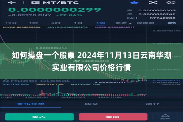 如何操盘一个股票 2024年11月13日云南华潮实业有限公司价格行情