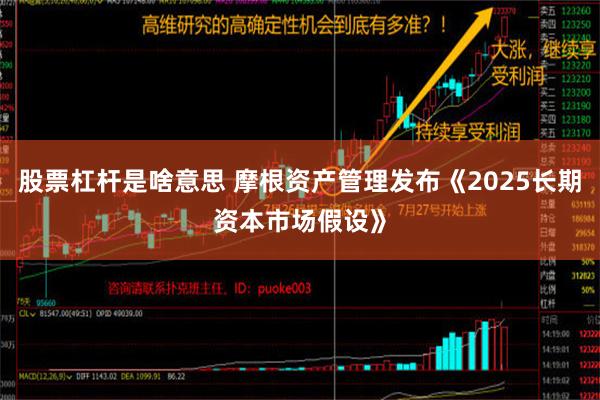 股票杠杆是啥意思 摩根资产管理发布《2025长期资本市场假设》